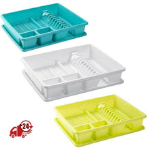 Cargar imagen en el visor de la galería, Escurreplatos Rectangular Con Bandeja Anti Goteo plástico 49x39x10 cm cocina