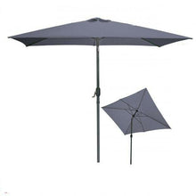 Cargar imagen en el visor de la galería, Sombrilla Parasol 2 x 3 m Con Manivela Inclinabre Tubo aluminio ø 48 mm y Tela Poliéster 200 gr ParaTerraza Jardin Camping