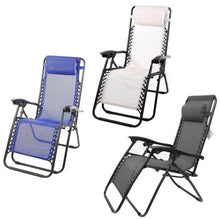 Cargar imagen en el visor de la galería, Silla Tumbona Hamaca Plegable para Playa, jardín, terraza - Hamaca Multiposiciones de Metal con