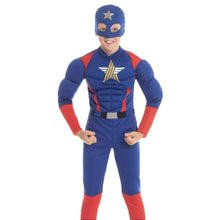 Cargar imagen en el visor de la galería, Disfraz STAR Héroe America Niño Infantil Fiestas Carnaval Cumpleaños Teatro