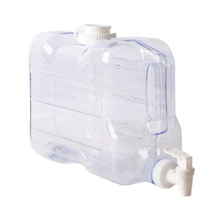 Cargar imagen en el visor de la galería, Dispensador de agua con grifo de plástico PETG para frigorífico. Depósito para bebidas rellenable ideal para oficina, acampada, zumos y cócteles