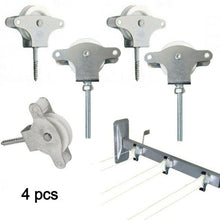 Cargar imagen en el visor de la galería, Polea para tendedero hierro 50x40 mm y 40x40 mm, 2 pcs con tornillo plástico