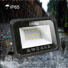 Cargar imagen en el visor de la galería, 2 x Focos LED exterior 20W Potente IP65, Luz fria 6500 k para terraz, Jardín....