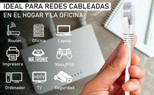 Cargar imagen en el visor de la galería, Cable ethernet FTP cat6 RJ-45 de instalación cable de red, internet ethernet para ordenadores y tablets