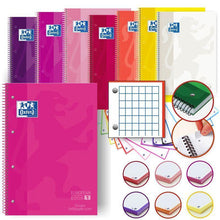 Cargar imagen en el visor de la galería, Cuaderno A4+ Cuadrícula 5x5, Tapa Extradura, 80 Hojas tapa dura libreta espiral