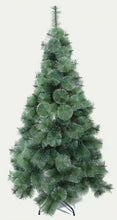 Cargar imagen en el visor de la galería, Árbol de pino negro y verde con nieve Navidad Artificial rama soporte metal PVC 60-210 cm
