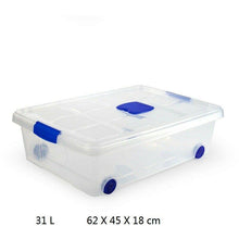 Cargar imagen en el visor de la galería, Caja de Plastico almacenamiento, TRANSPARENTE, Varios tamaños