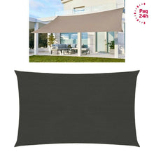 Cargar imagen en el visor de la galería, Toldo de Vela Sombra rectangular + bolsa, Protección Rayos UV, Toldo Resistente e Impermeable para Patio Exteriores, Jardín