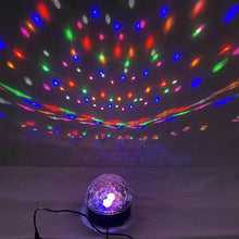Cargar imagen en el visor de la galería, Proyector Esfera Rotatorio LED RGB Con Musica BLUETOOTH Mando y 1 USB Muticolor