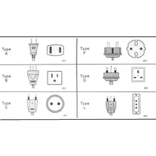 Cargar imagen en el visor de la galería, Adaptador de enchufe universal para toma de viaje, toma de corriente de pared
