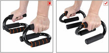 Cargar imagen en el visor de la galería, Manijas Push Up Soportes para Flexiones y Otros Entrenamientos, negro-rojo