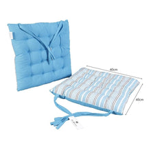 Cargar imagen en el visor de la galería, Cojín Acolchado para Silla en Algodón y Poliéster 37 x 37 cm - Decoración Hogar - Ideal para Sillas