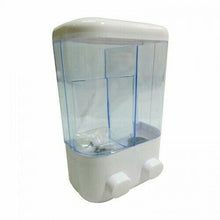 Cargar imagen en el visor de la galería, Dispensador Jabón Doble de manos Para Baño 2 En 1 Liquido Shampoo autoadhesivo