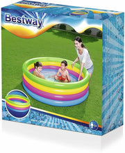 Cargar imagen en el visor de la galería, Piscina Hinchable Infantil 4 anillas colores inflable niños ø1.57 x H46 CM