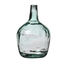 Cargar imagen en el visor de la galería, Jarrón Florero Cristal en Vidrio verde reciclado Para Decoracion Hogar