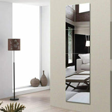 Cargar imagen en el visor de la galería, Set de 4 espejos cuadrado redondo adhesivos 30X30 y 20x20 lote decoración hogar