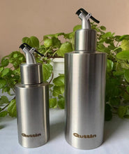 Cargar imagen en el visor de la galería, ACEITERA VINAGRERA ANTIGOTEO CON TAPON, ACERO INOX 250ml, 550 ml