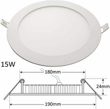 Cargar imagen en el visor de la galería, Panel LED ultrafino redondo, foco 4,6, 9,12,15,18,20 W -3000K, 6500K