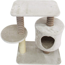 Cargar imagen en el visor de la galería, Maxiacota - Árbol Rascador Gato Juguete para Gatos con Base Poste y Plataforma Encima Material