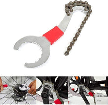 Cargar imagen en el visor de la galería, Cadena herramienta bici removedor de Rueda Libre Llave de pedalier portátil