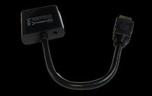 Cargar imagen en el visor de la galería, Convertidor de Señal Activo Video HDMI Digital a VGA Analogico Audio 3,5mm Negro