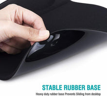 Cargar imagen en el visor de la galería, Alfombrilla de Ratón Ergonómica con Cojín de Reposamuñecas y Base de Goma