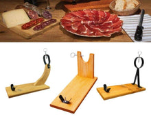 Cargar imagen en el visor de la galería, Soporte Jamonero para Cortar Pata y Paleta de Jamon Serrano e Iberico jamonero