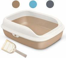 Cargar imagen en el visor de la galería, Bandeja Higiénic, Sanitaria Plástica con Pala ,Aseo, Arenero Abierto para Gatos