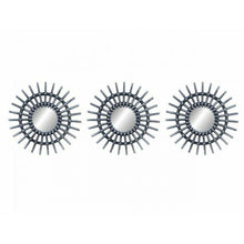 Cargar imagen en el visor de la galería, Espejos Pared Decorativos Plateados dorados Pack 3 Casa Habitación Salón 25 cm