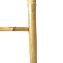 Cargar imagen en el visor de la galería, Toallero de Bambú en Forma de Escalera con 5 Peldaños para Toallas150 cm, Estante Soporte Perchero