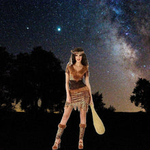 Cargar imagen en el visor de la galería, Disfraz Cavernicola mujer adulto neandertal Para Halloween Carnaval Teatro