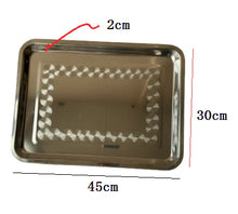 Cargar imagen en el visor de la galería, Bandeja Horno de Acero Inoxidable, Juego de Bandejas Rectangular Antiadherente