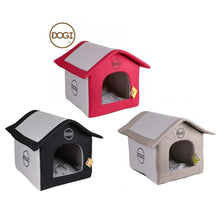 Cargar imagen en el visor de la galería, Casa para Perro Gato Mascota con Cojin, y Cremallera Desmodable 54x50x46 cm