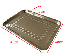 Cargar imagen en el visor de la galería, Bandeja Horno de Acero Inoxidable, Juego de Bandejas Rectangular Antiadherente