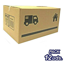 Cargar imagen en el visor de la galería, Pack de 12 Cajas de Cartón para Mudanza Alto Gramaje Reforzado Casa y jardín Artículos del hogar transporte almacenaje