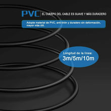 Cargar imagen en el visor de la galería, Cable alargador de enchufe electrico Extensible con PROTECCIÓN 2,3,4,5,10,15 m