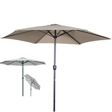 Cargar imagen en el visor de la galería, Sombrilla Parasol Ø300cm Inclinable Estructura Aluminio y Acero 38 Mm Jardin Terraza Patio Playa
