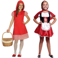 Cargar imagen en el visor de la galería, Disfraz Caperucita Roja Niña Infantil para Carnaval Fiesta Teatro