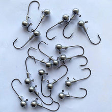 Cargar imagen en el visor de la galería, 60 Unds Anzuelos plomados varias medidas Para Montar Señuelos de Vinilo Spinning