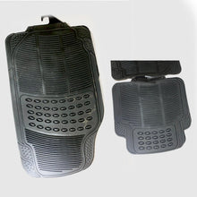 Cargar imagen en el visor de la galería, Alfombra coche automóvil negra 4 pcs interior coche Universal Moquetas autos