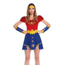 Cargar imagen en el visor de la galería, Disfraz Heroína Wonder Girl Mujer Disfraz Super héroe Mujer Para Carnaval