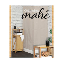 Cargar imagen en el visor de la galería, Mueble de bambú con cesto para ropa sucia.