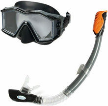 Cargar imagen en el visor de la galería, Tubo y máscara Buceo Silicone Explorer + 14 años