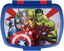Cargar imagen en el visor de la galería, Avengers - Lote mochila, sandwichera fiambrera, taza y bolsa merienda cole