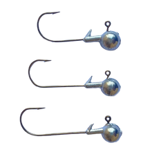 Cargar imagen en el visor de la galería, 60 Unds Anzuelos plomados varias medidas Para Montar Señuelos de Vinilo Spinning