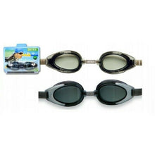 Cargar imagen en el visor de la galería, Gafas natación 14 años, Negras Y GRISES, 19,7 x 5,1 x 16,5 cm