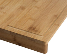 Cargar imagen en el visor de la galería, Tabla de Cortar de Bambú de Cocina Rectangular Con Perfil Encimera Borde, Cocina, Comedor y Bar