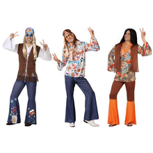 Cargar imagen en el visor de la galería, Disfraz Hippie Hombre Multicolor Adulto Para Carnaval Fiesta Teatro