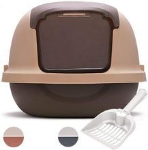 Cargar imagen en el visor de la galería, Maxiacota - Aseo Cerrado para Gato Arenero Cubierto Sanitaria Bandeja Arena con Pala Mascota