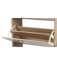 Cargar imagen en el visor de la galería, Mueble Zapatero 2 Estantes Cómoda de Almacenamiento 1 Puerta Manijas Metálicas